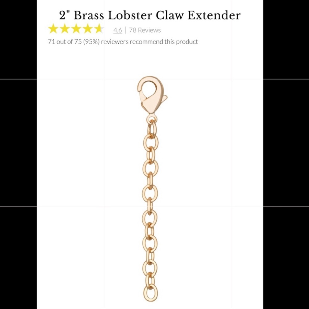 Kendra Scott 2" Gold Lobster Clasp Extender